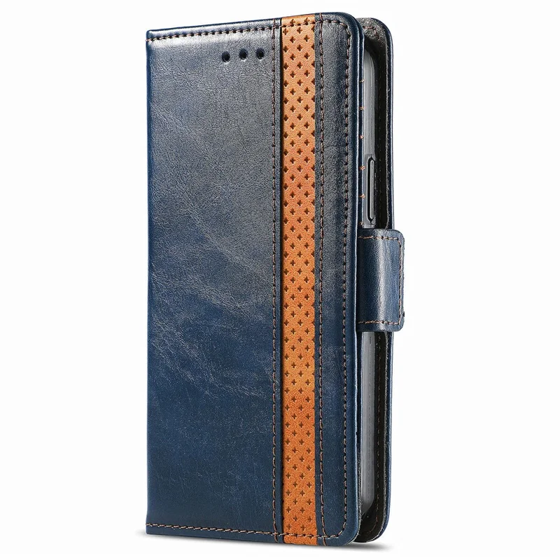 For Google Pixel 10 Pro XL / 9 Pro XL Phone Cases CASENEO PU Leather Cover Stand with RFID Blocking Wallet - Dark Blue