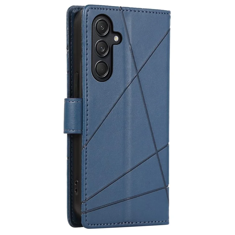DF-06 Чехол для Samsung Galaxy M55 5G / C55 5G / F55 5G с тиснёным узором, защитный кожаный чехол для мобильного телефона, оптовая продажа - синий