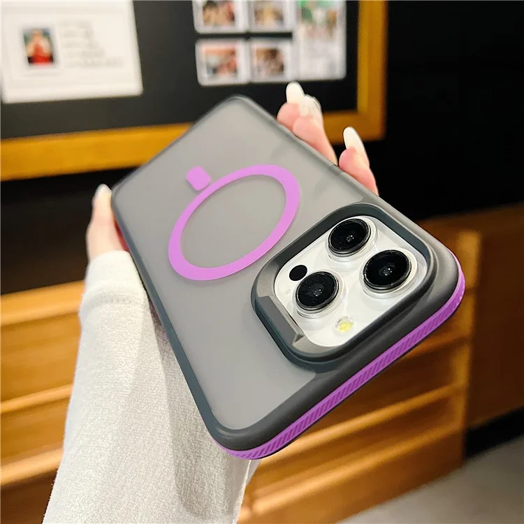 For iPhone 14 Pro Wholesale Case TPU+PC Phone Cover Compatible with MagSafe - Purple