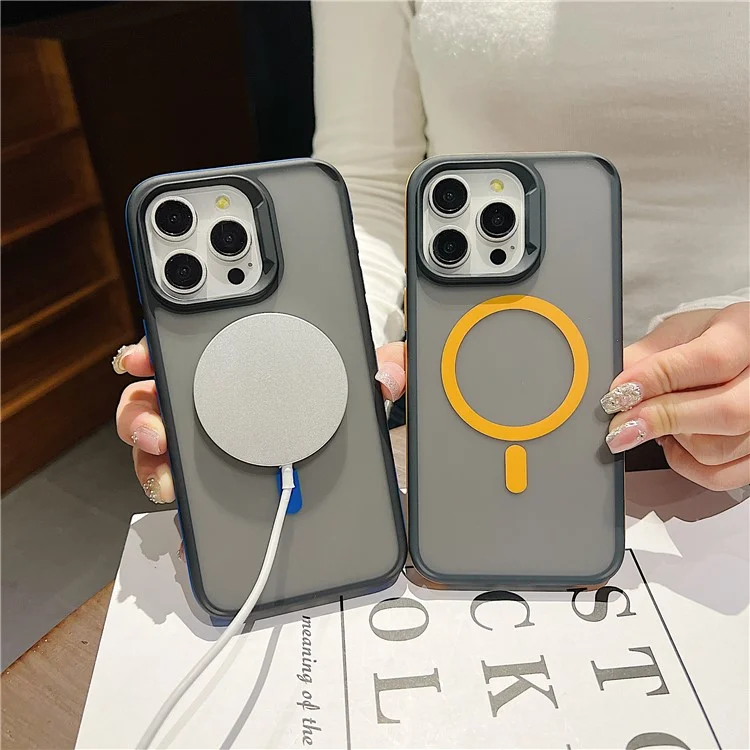For iPhone 14 Pro Wholesale Case TPU+PC Phone Cover Compatible with MagSafe - Purple