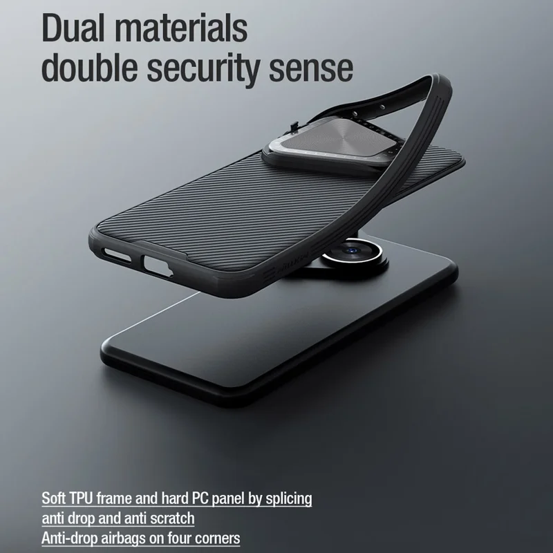NILLKIN CamShield Prop Series for Huawei Pura 70 Pro / 70 Pro+ Case Lens Cover Kickstand PC + TPU Protector - Black