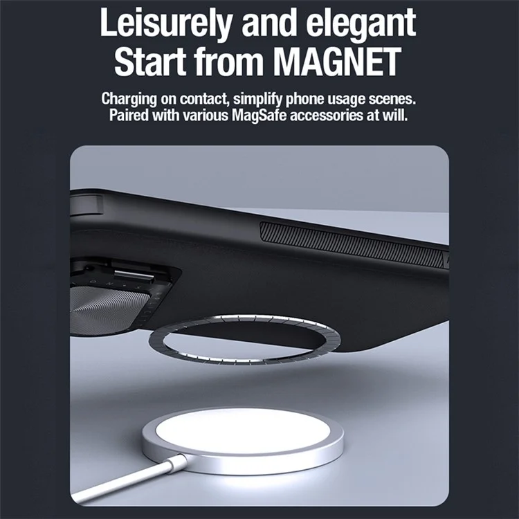 NILLKIN CamShield Prop Für Huawei Pura 70 Pro / Pura 70 Pro+ Kompatibel mit MagSafe Handyhülle Ständer Cover