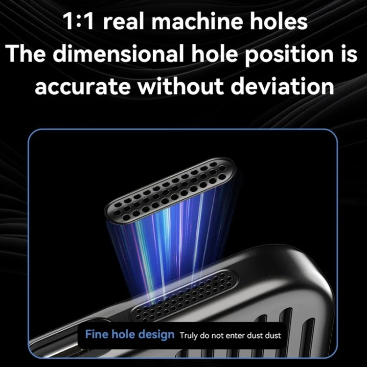 Para iPhone 14 Pro Case Hard PC Electroplating Heat Dissipation Phone Cover com Lens Film - Preto