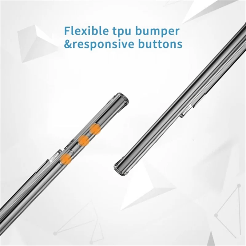 For Samsung Galaxy S24 Ultra Mobile Phone Shell TPU+PC+Acrylic Clear Case with Card Holder