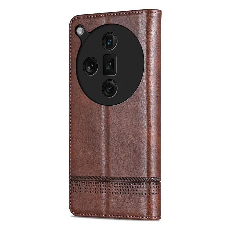 AZNS Per Oppo Find X7 Ultra Custodia Portafoglio in Pelle PU Custodia per Telefono con Chiusura Magnetica - Caffè
