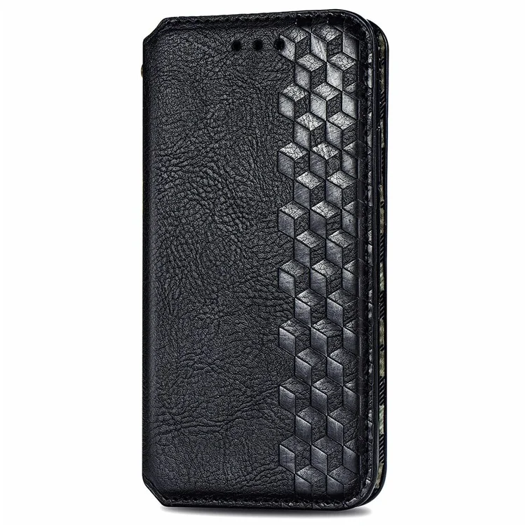 Para Sony Xperia 5 V Case Wallet Card Slots Rhombus Leather Phone Cover - Preto