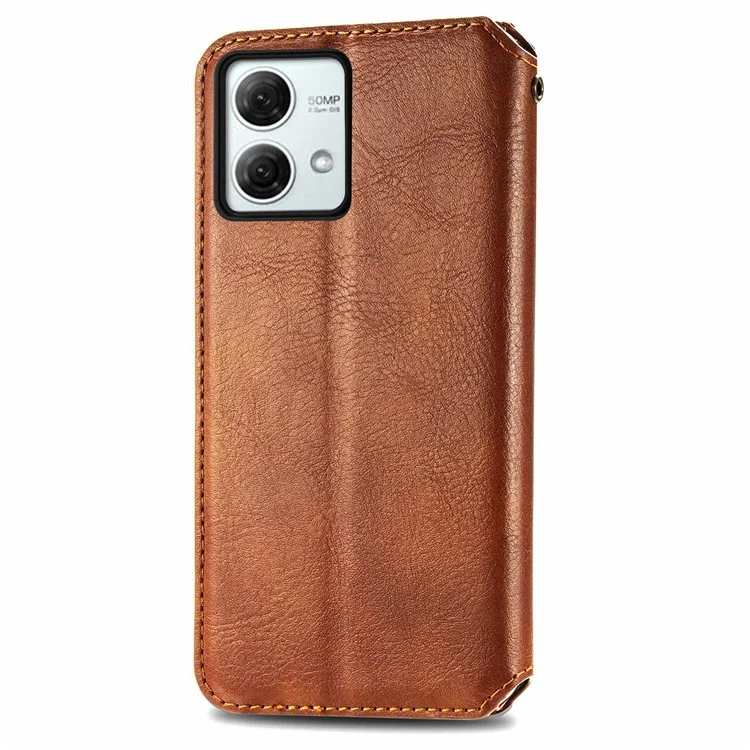 Para Motorola Moto G84 5G Capa Carteira de Couro Acessórios Móveis Fornecedores Atacadistas - Marrom