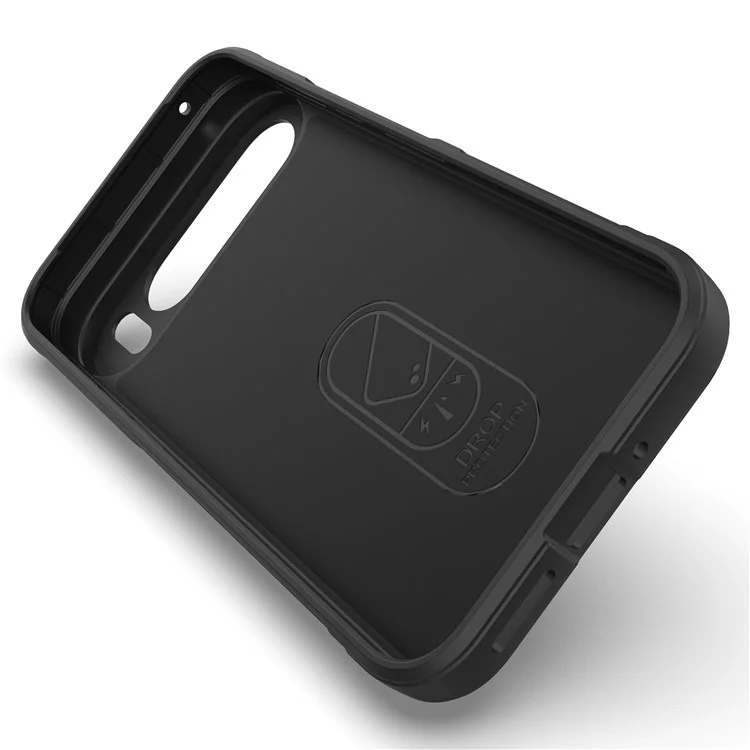 Protetor de Telefone Móvel para Google Pixel 9 Pro XL, Caixa Traseira de Absorção de Choque TPU - Preto