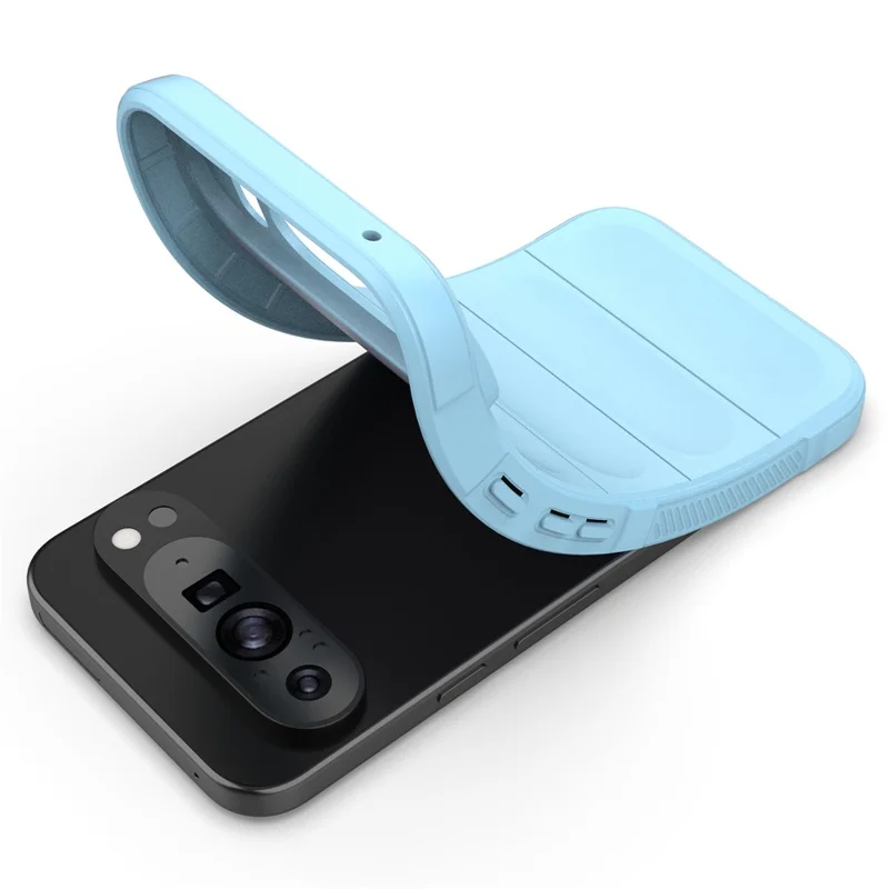 Mobile Phone Protector for Google Pixel 9 Pro XL , Shock Absorption TPU Back Case - Baby Blue