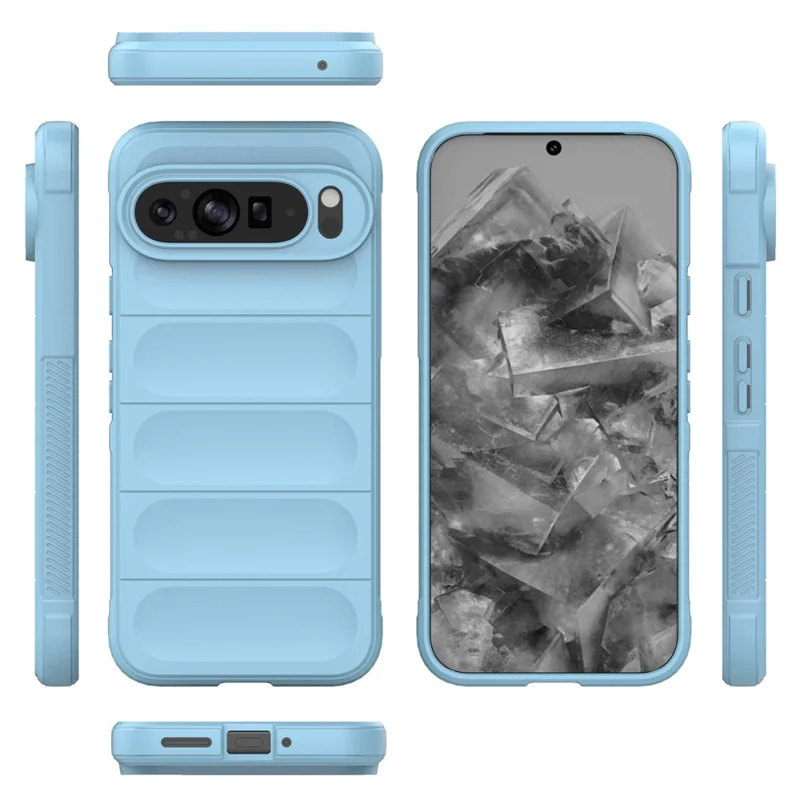 Mobile Phone Protector for Google Pixel 9 Pro XL , Shock Absorption TPU Back Case - Baby Blue