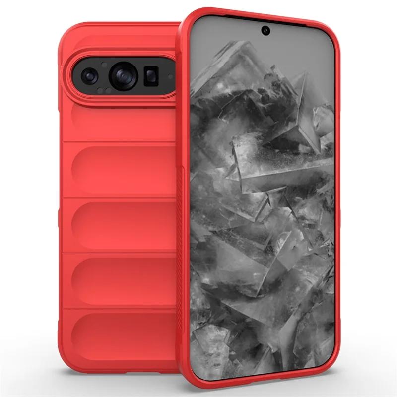 Mobile Phone Protector for Google Pixel 9 Pro XL , Shock Absorption TPU Back Case - Red