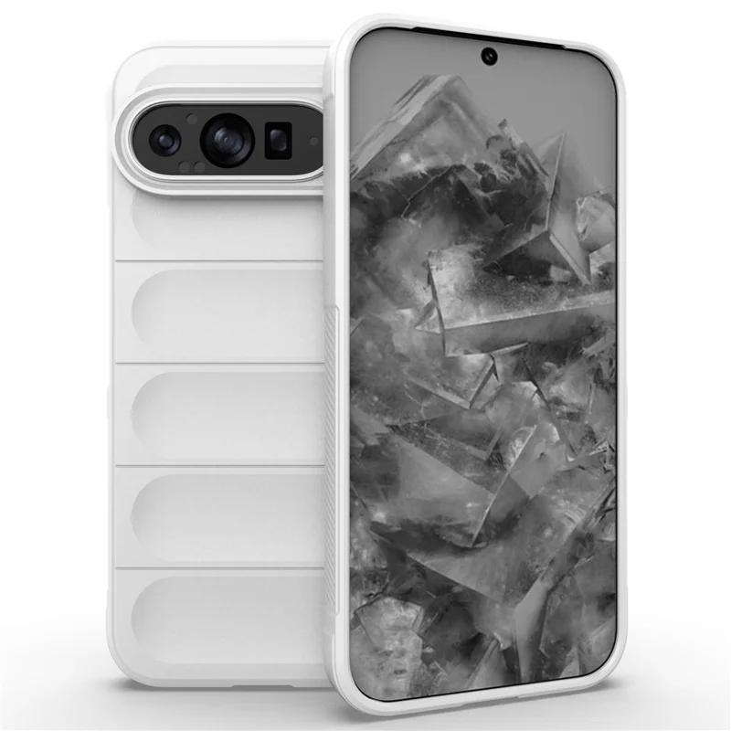 Mobile Phone Protector for Google Pixel 9 Pro XL , Shock Absorption TPU Back Case - White
