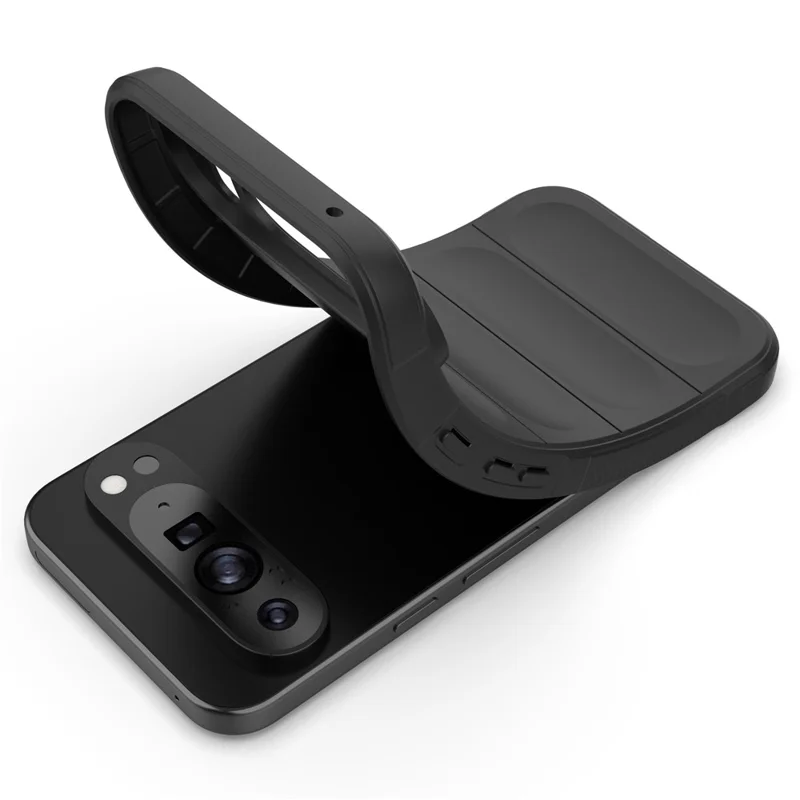 Protector de Teléfono Móvil para Google Pixel 9 Pro XL, Carcasa Posterior de TPU Antimpactos - Gris Oscuro