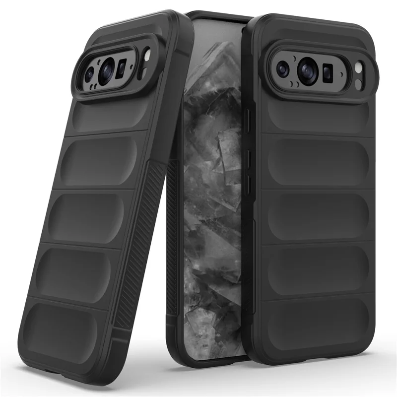 Protector de Teléfono Móvil para Google Pixel 9 Pro XL, Carcasa Posterior de TPU Antimpactos - Gris Oscuro