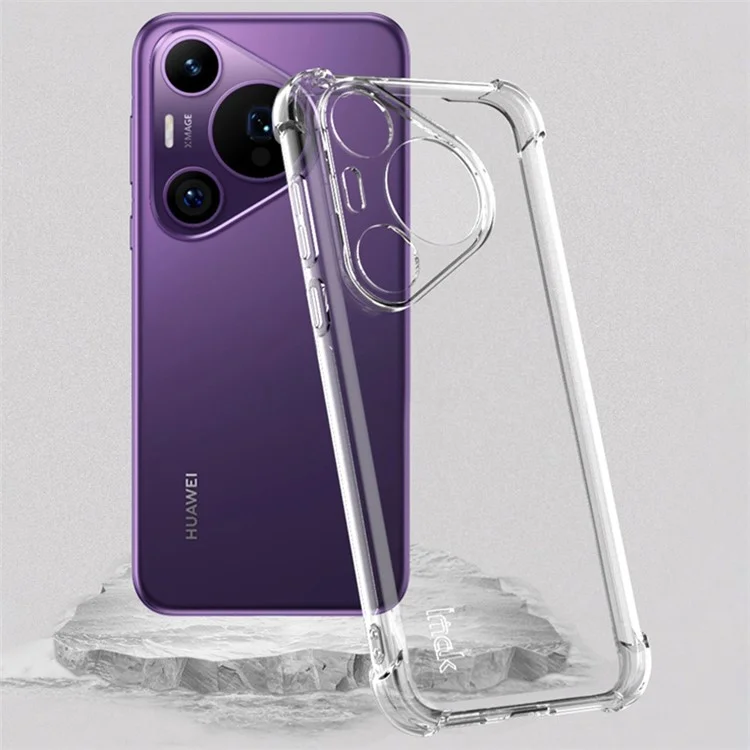 IMAK для Huawei Pura 70 Pro / 70 Pro+ Чехол с защитой от падения TPU прозрачная задняя панель чехол для телефона - прозрачный