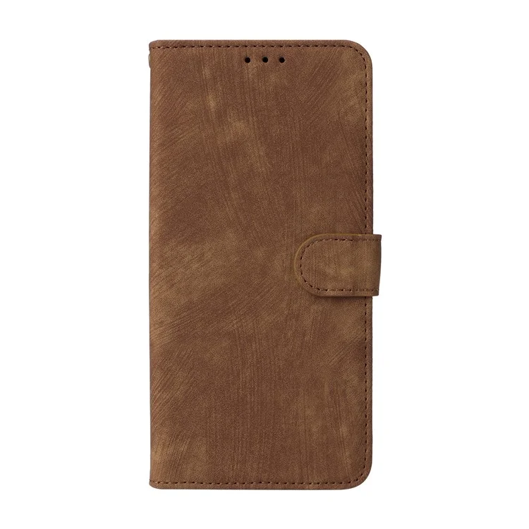 Para TECNO Pova 6 4G Capa com Alça de Pulso Bloqueio RFID Suporte Capa de Telefone - Marrom