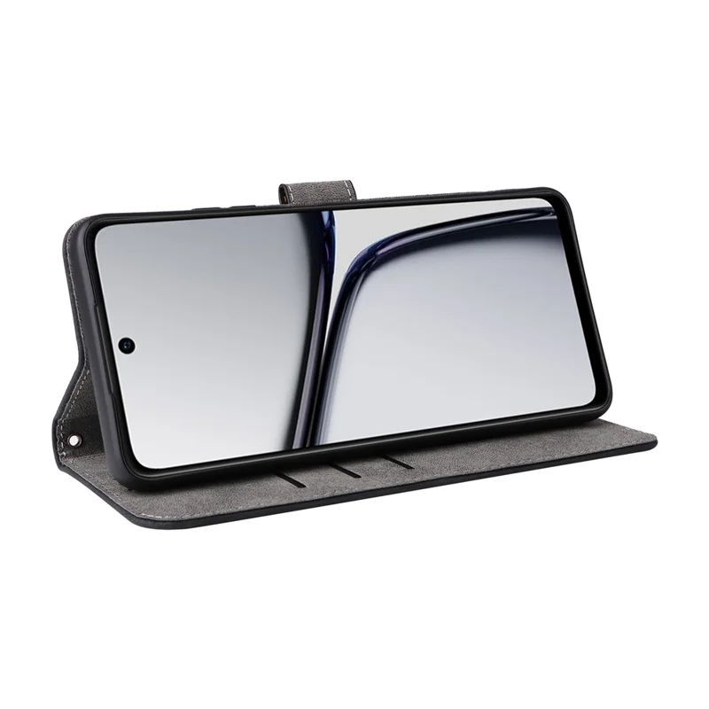 For Realme C65 4G Case RFID Blocking Phone Stand Cover with Magnetic Closure - Blue