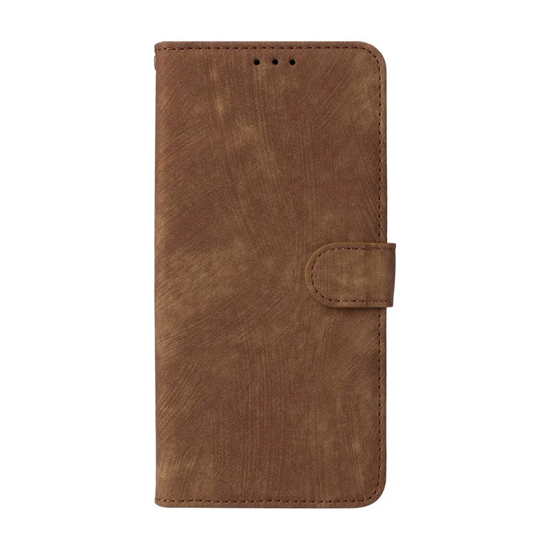 Para Realme C65 4G Case RFID Blocking Phone Stand Cover with Magnetic Closure - Brown