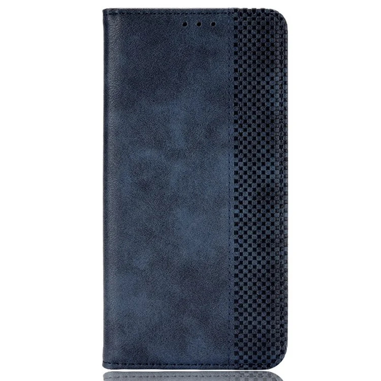 For OnePlus Nord CE4 5G / Oppo K12 Wallet Case Magnetic Closing Retro Leather Phone Cover - Blue