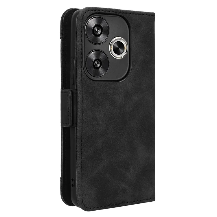For Xiaomi Redmi Turbo 3 5G / Poco F6 5G Case Wallet Phone Leather Cover with Multiple Card Slots - Black