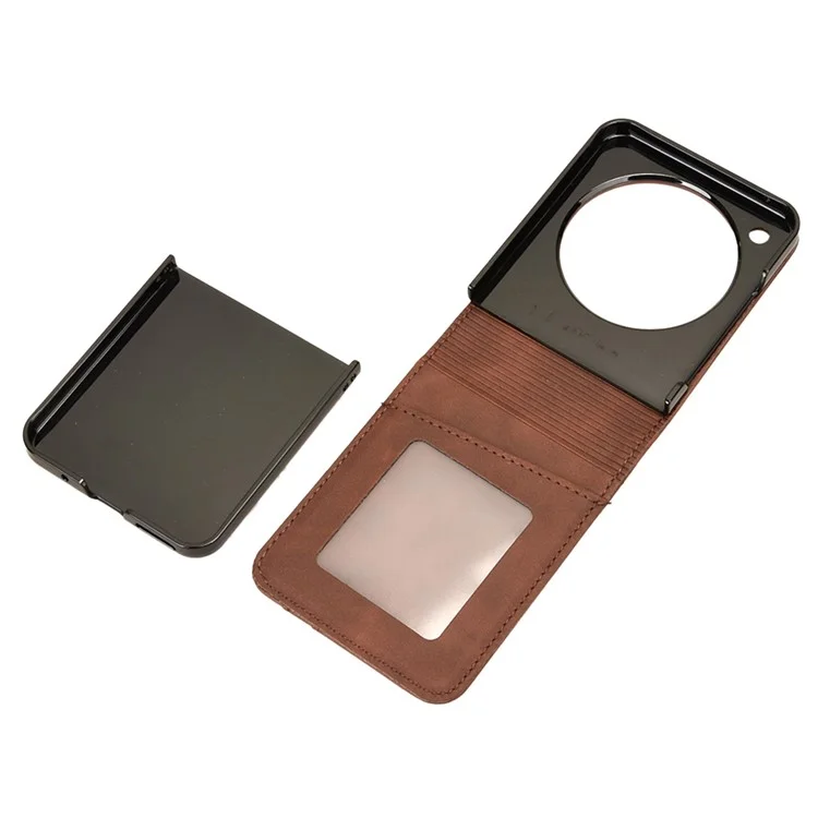 For ZTE nubia Flip 5G / Libero Flip A304ZT Leather Case Card Slots Phone Cover - Red