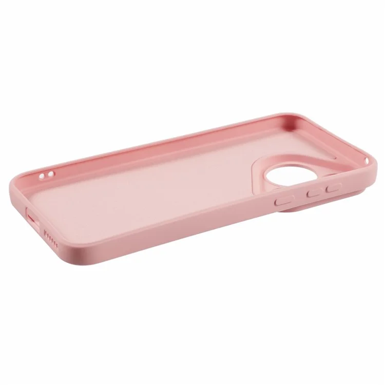 Для Huawei Pura 70 Pro / 70 Pro+ Чехол из волокна с мягкой подкладкой из TPU, одноцветный чехол для телефона - розовый