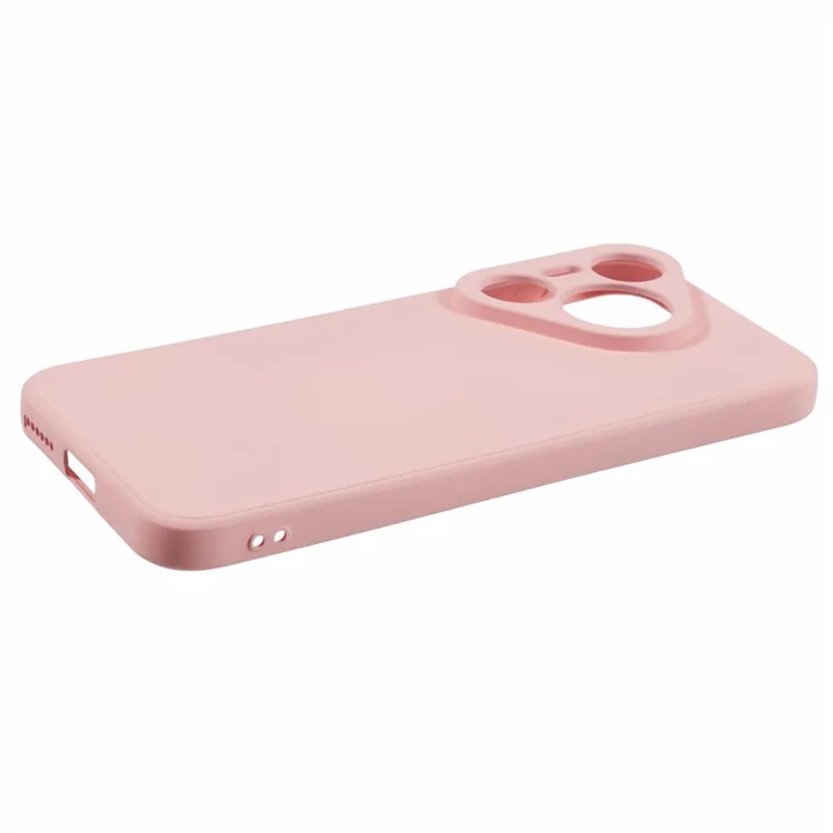 Для Huawei Pura 70 Pro / 70 Pro+ Чехол из волокна с мягкой подкладкой из TPU, одноцветный чехол для телефона - розовый