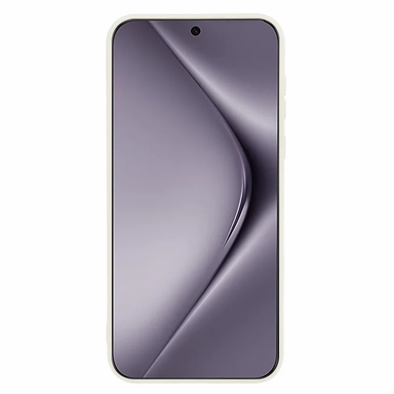 For Huawei Pura 70 Pro / 70 Pro+ Case Fiber Lining Soft TPU Solid Color Phone Cover - White