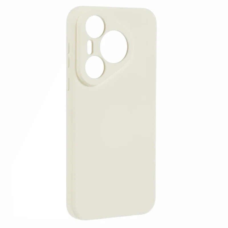For Huawei Pura 70 Pro / 70 Pro+ Case Fiber Lining Soft TPU Solid Color Phone Cover - White