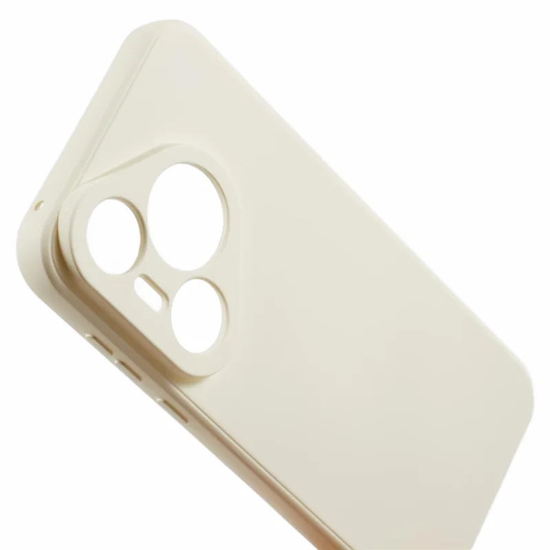 For Huawei Pura 70 Pro / 70 Pro+ Case Fiber Lining Soft TPU Solid Color Phone Cover - White