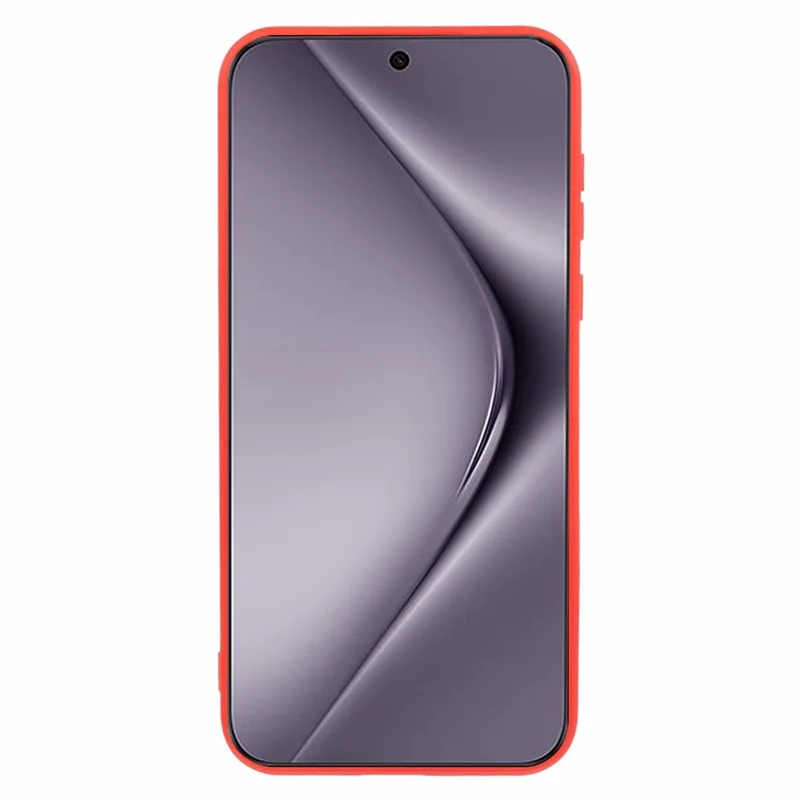For Huawei Pura 70 Pro / 70 Pro+ Case Fiber Lining Soft TPU Solid Color Phone Cover - Red