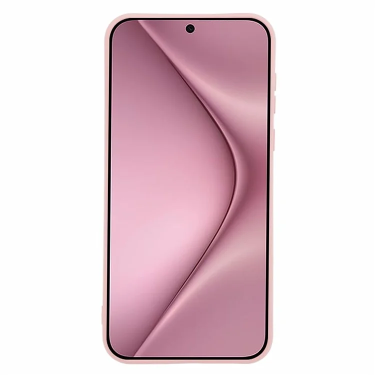 Pour Huawei Pura 70 Étui Fibre Doublure TPU Souple Coque de Protection Téléphone Anti-Choc - Rose