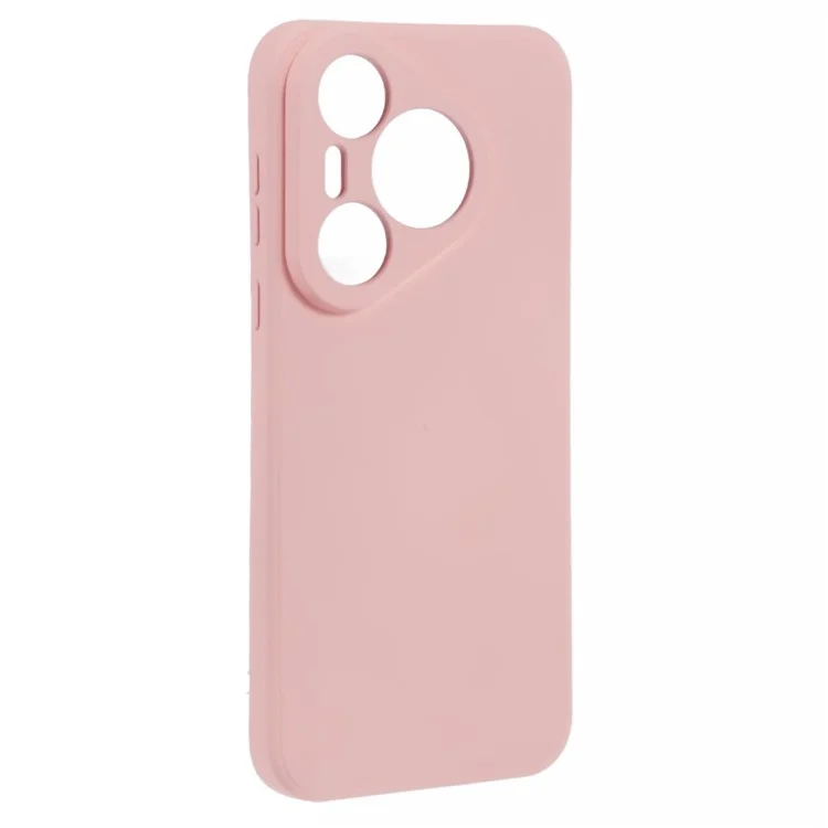 Pour Huawei Pura 70 Étui Fibre Doublure TPU Souple Coque de Protection Téléphone Anti-Choc - Rose