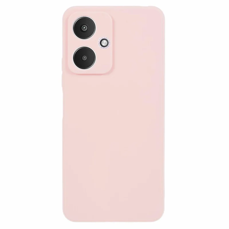 For Xiaomi Redmi 13C 5G / Poco M6 5G Case Straight Edge TPU Phone Cover Anti-Scratch Phone Shell - Pink