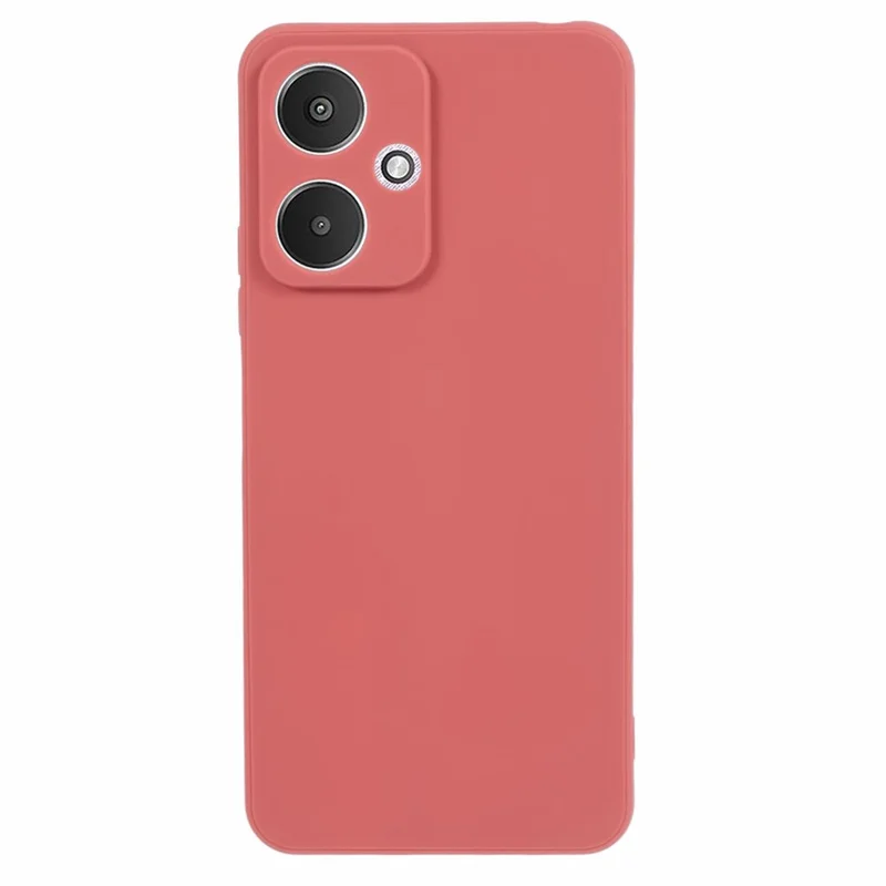 Pour Xiaomi Redmi 13C 5G / Étui Poco M6 5G Bord droit Couverture de téléphone TPU Anti-Rayures - Rouge