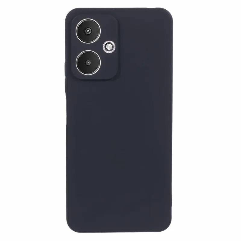 For Xiaomi Redmi 13C 5G / Poco M6 5G Case Straight Edge TPU Phone Cover Anti-Scratch Phone Shell - Black