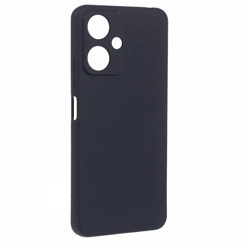 For Xiaomi Redmi 13C 5G / Poco M6 5G Case Straight Edge TPU Phone Cover Anti-Scratch Phone Shell - Black