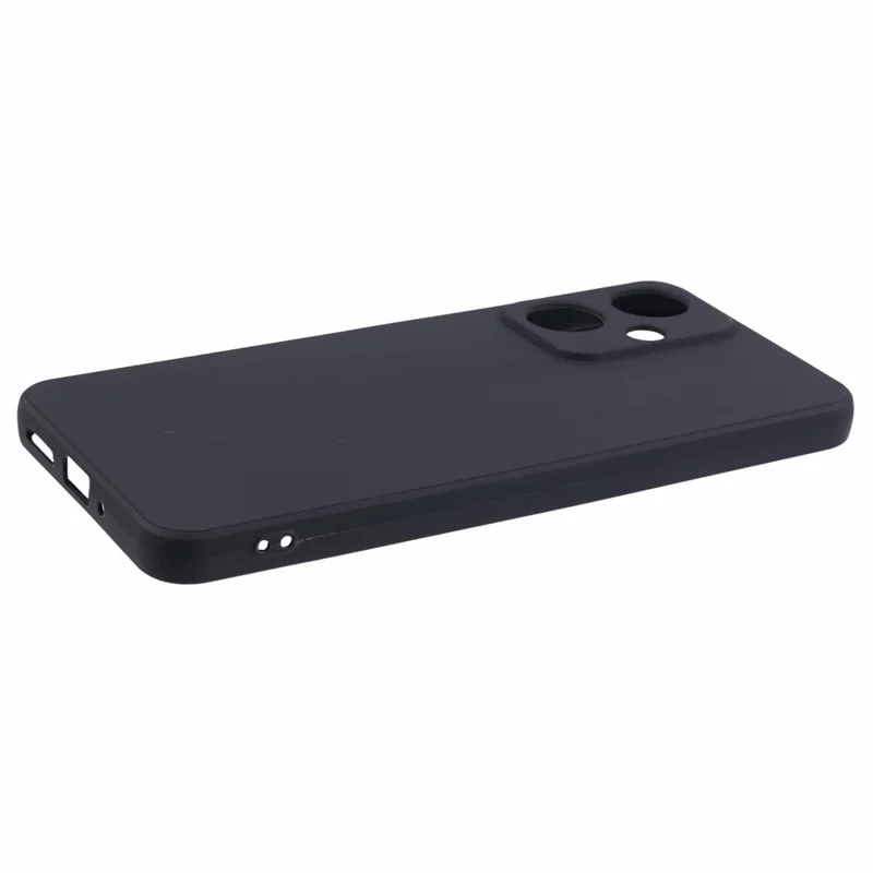 For Xiaomi Redmi 13C 5G / Poco M6 5G Case Straight Edge TPU Phone Cover Anti-Scratch Phone Shell - Black