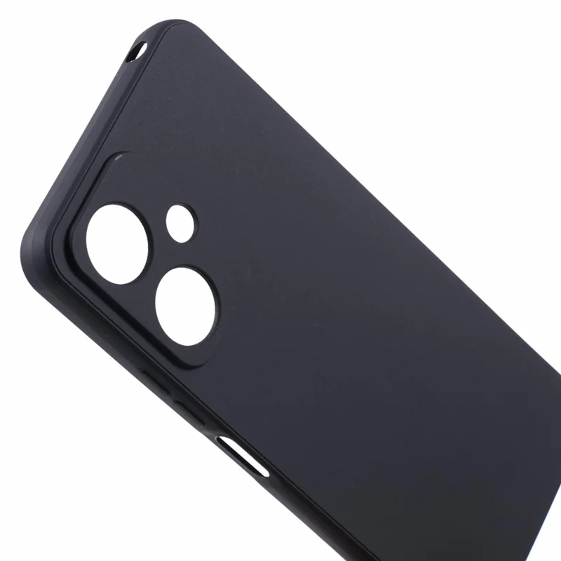 For Xiaomi Redmi 13C 5G / Poco M6 5G Case Straight Edge TPU Phone Cover Anti-Scratch Phone Shell - Black