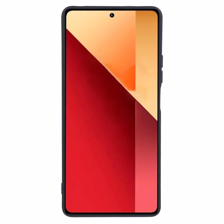 Für Xiaomi Redmi Note 13R Pro 5G Hülle Faser Futter Kratzfeste TPU Handyhülle - Schwarz