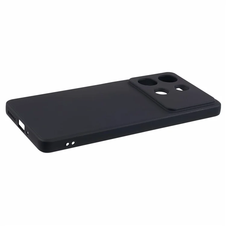 Für Xiaomi Redmi Note 13R Pro 5G Hülle Faser Futter Kratzfeste TPU Handyhülle - Schwarz