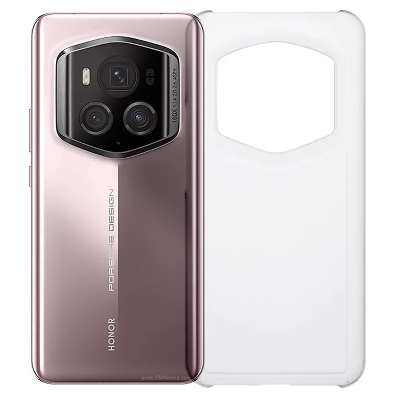 For Honor Magic6 RSR Porsche Design 5G Hard PC Phone Cover Matte Phone Case with Skin-touch Feeling - Transparent