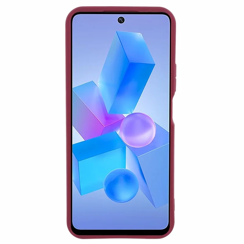 For Infinix Hot 40 / 40 Pro Flexible TPU Cover Anti-Drop Thickened Cell Phone Shell Case - Red