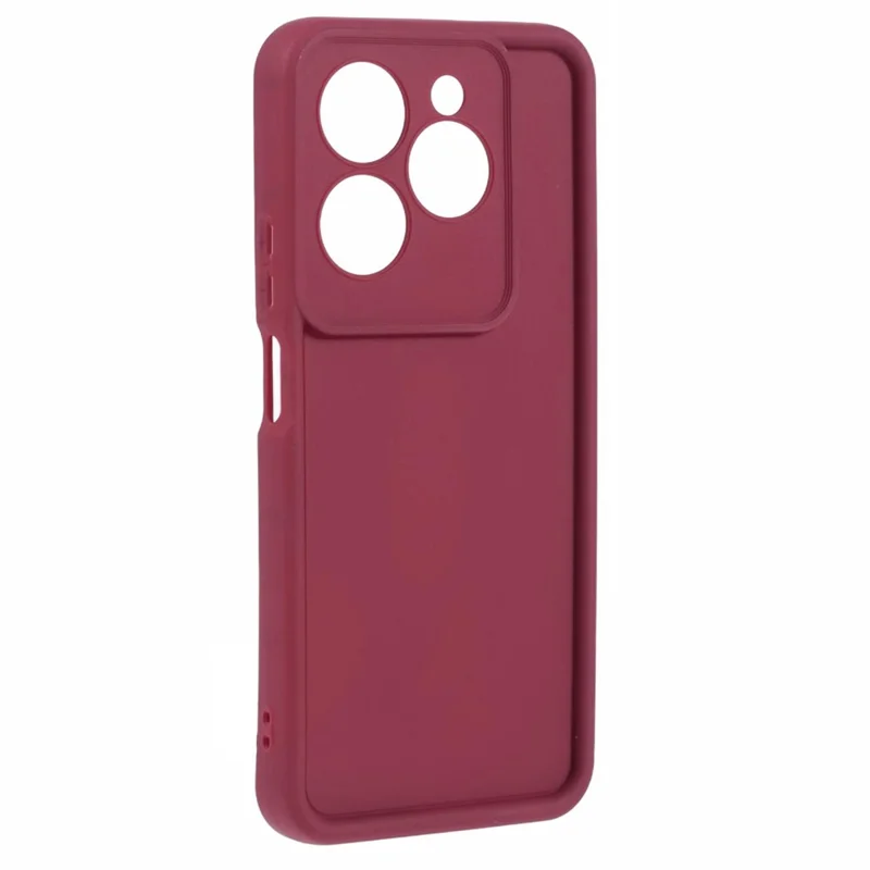 For Infinix Hot 40 / 40 Pro Flexible TPU Cover Anti-Drop Thickened Cell Phone Shell Case - Red