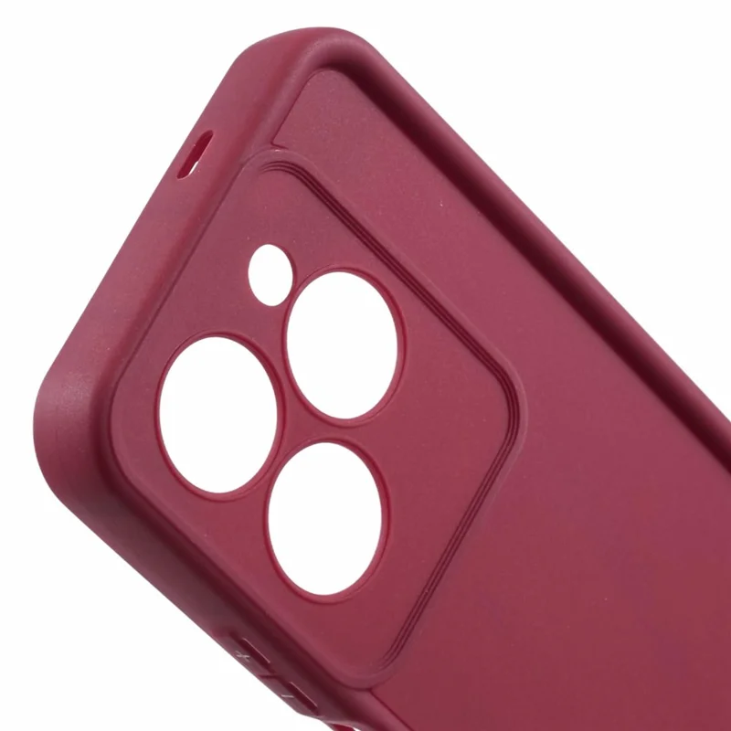 For Infinix Hot 40 / 40 Pro Flexible TPU Cover Anti-Drop Thickened Cell Phone Shell Case - Red