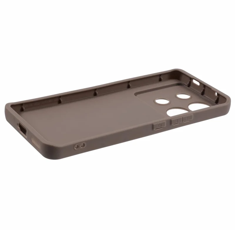 For Infinix Zero 30 5G Cover Thickened Shockproof TPU Cell Phone Case - Brown