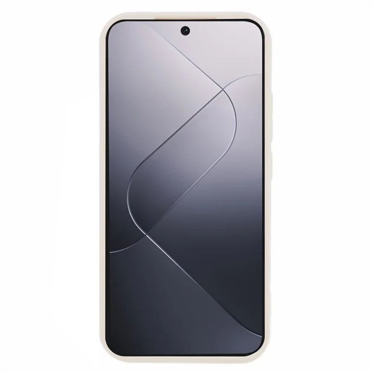 For Xiaomi 14 Wholesale Phone Cases Anti-Drop Thickened TPU Mobile Phone Cover - Beige