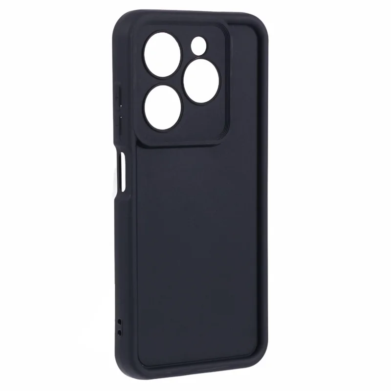 For TECNO Spark Go 2024 4G Cell Phone Case Anti-Drop Thickened Flexible TPU Cover - Black