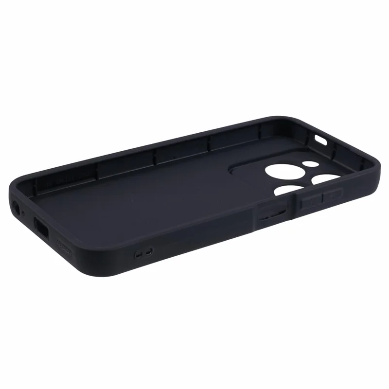 For TECNO Spark Go 2024 4G Cell Phone Case Anti-Drop Thickened Flexible TPU Cover - Black
