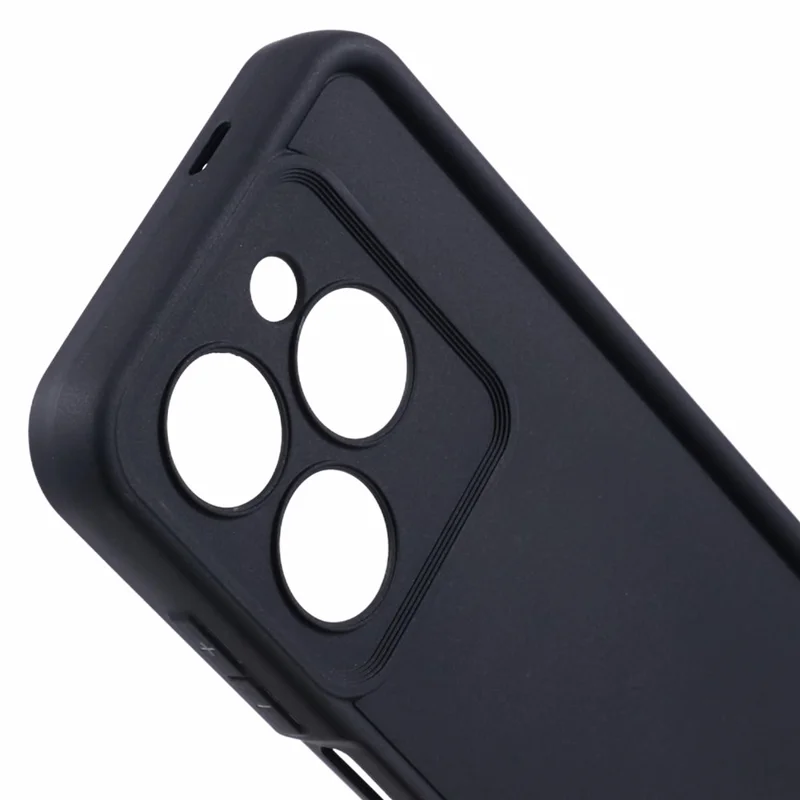 For TECNO Spark Go 2024 4G Cell Phone Case Anti-Drop Thickened Flexible TPU Cover - Black